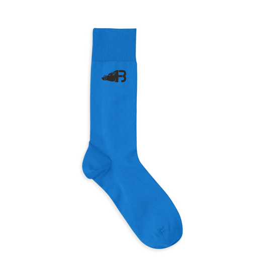 Socks Blue Black Logo