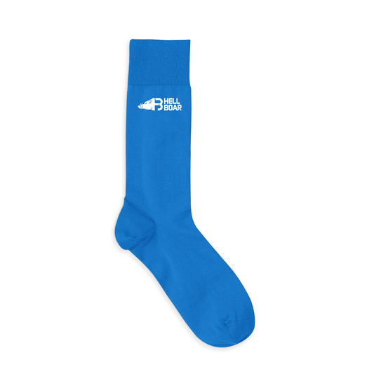 Socks Blue White Logo