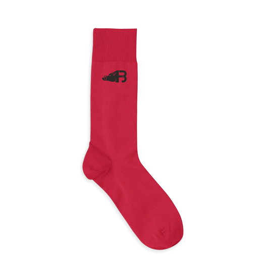 Socks Red Black Logo