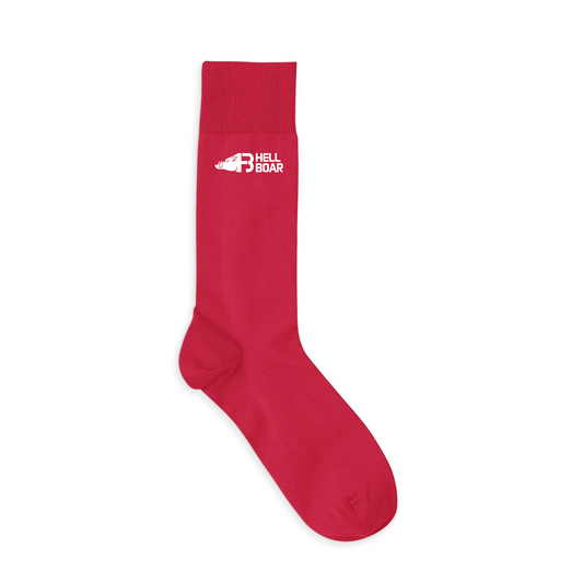 Socks Red White Logo